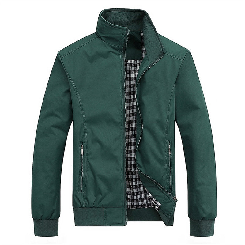 Graue Gefütterte Herrenjacke – Max