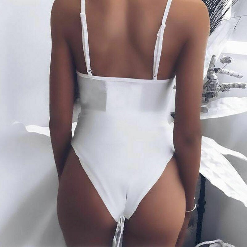 Emma - Schwarzer Einteiliger Bandage-Badeanzug