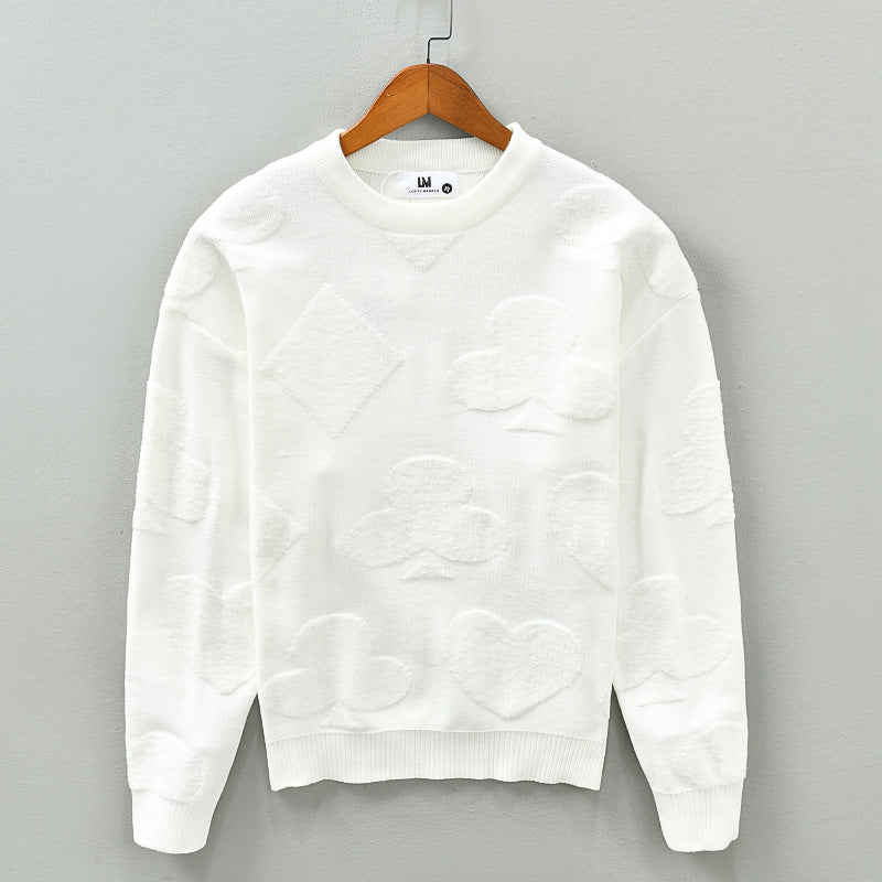 Grüner Pullover mit Pokerdruck - Max