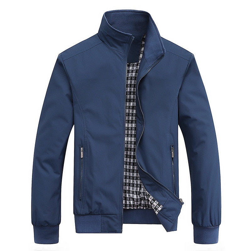 Graue Gefütterte Herrenjacke – Max