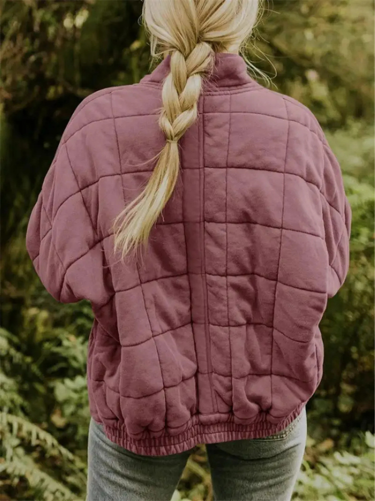 Dunkelgrauer Oversized Mid-Season Mantel - Clara