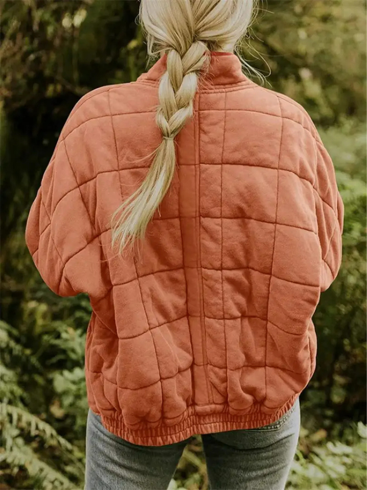 Dunkelgrauer Oversized Mid-Season Mantel - Clara