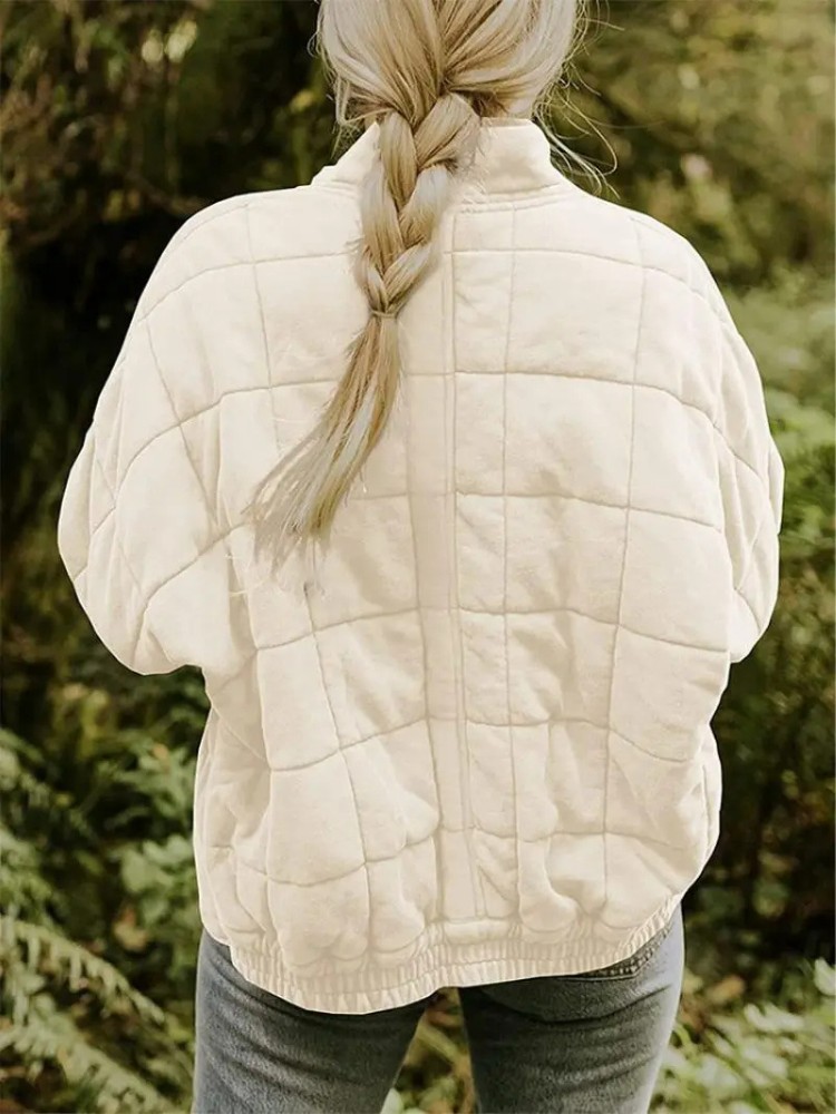 Dunkelgrauer Oversized Mid-Season Mantel - Clara