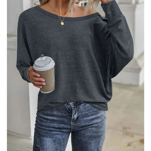 Schwarze Off-Shoulder Top - Mila