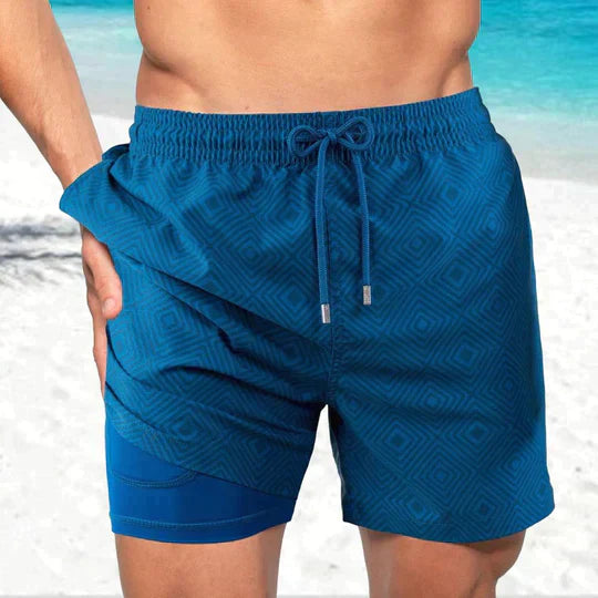 Denis - Schwarz Flamingo AquaFlex Badehose