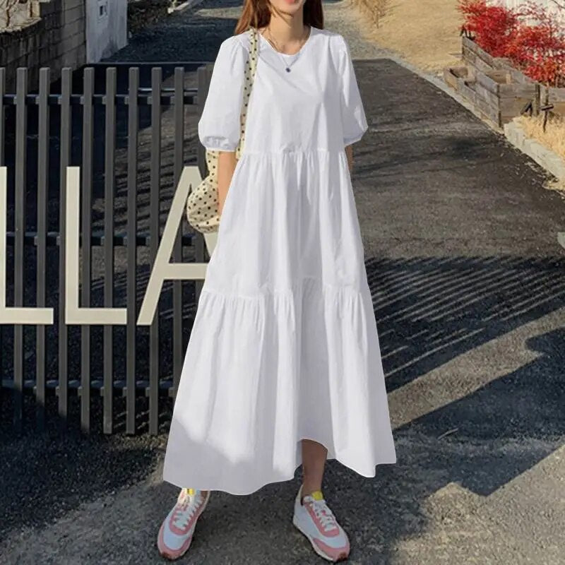 Anna's Elegantes Rotes Maxikleid