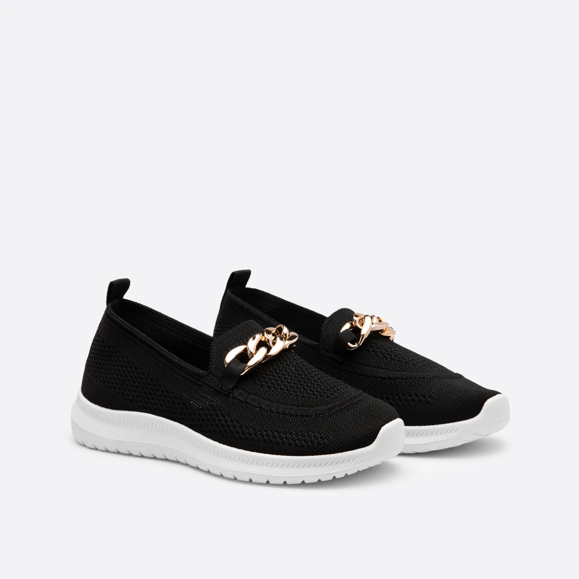 Cara - Sommerliche Gestrickte Hohle Flache Schuhe Schwarz