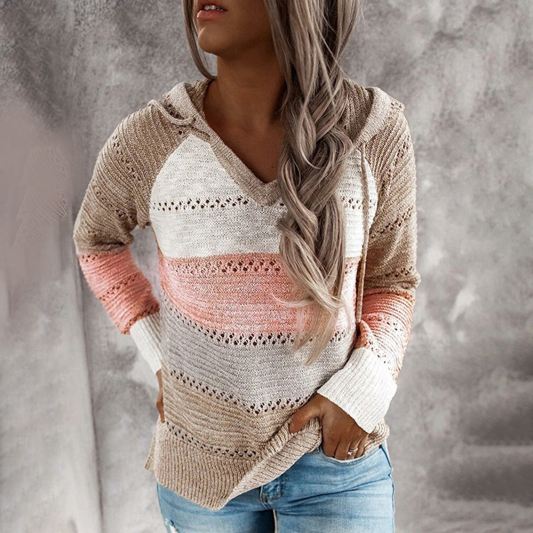 V-Ausschnitt Pullover – Emma Khaki