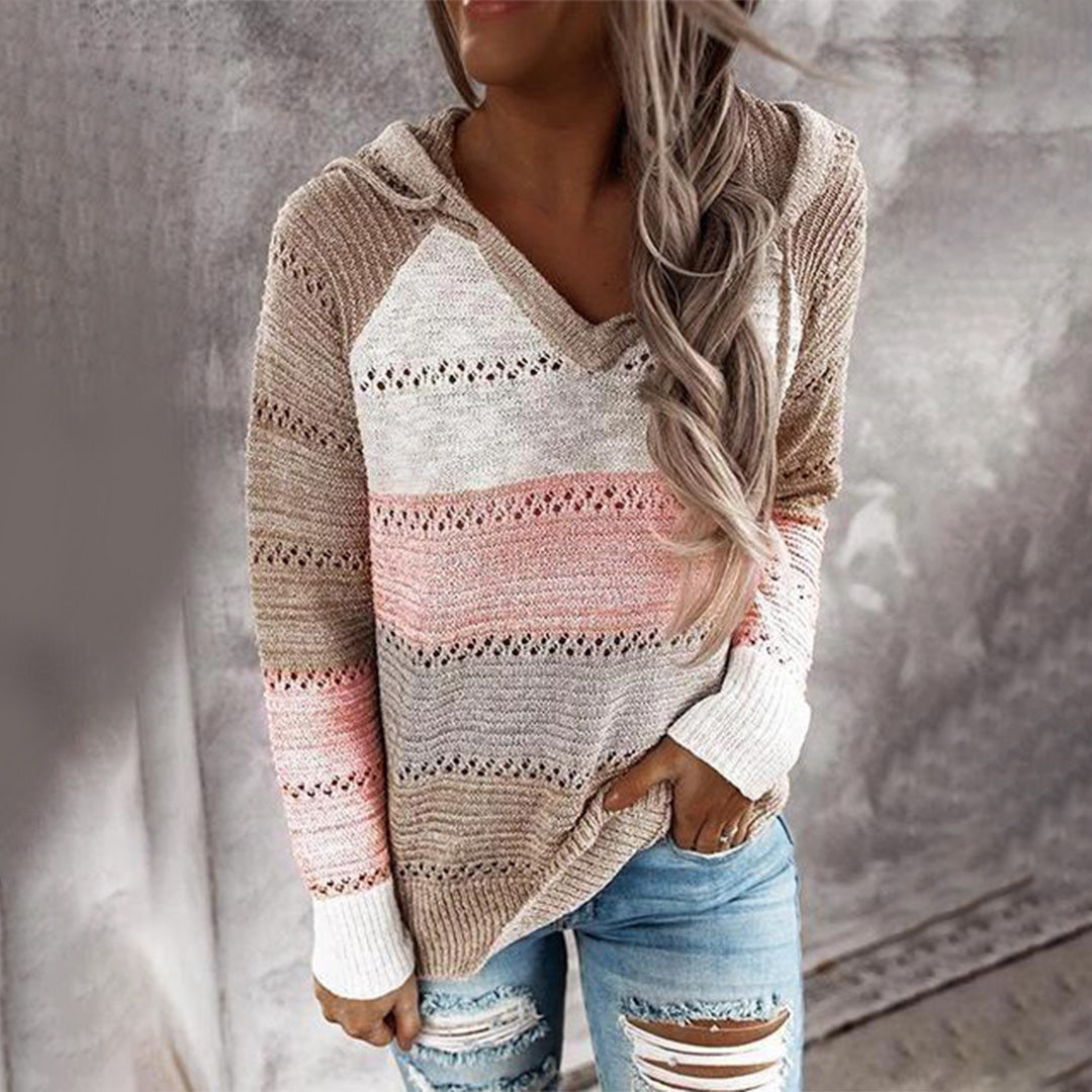 V-Ausschnitt Pullover – Emma Khaki