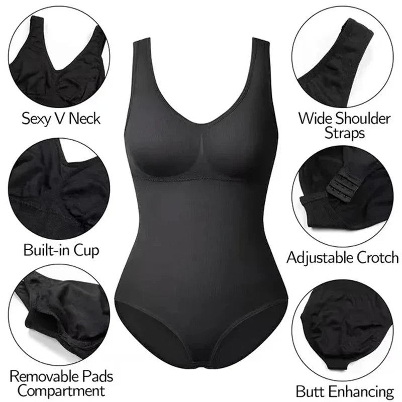 Jamyla - Beige Nahtloser Shapewear-Body