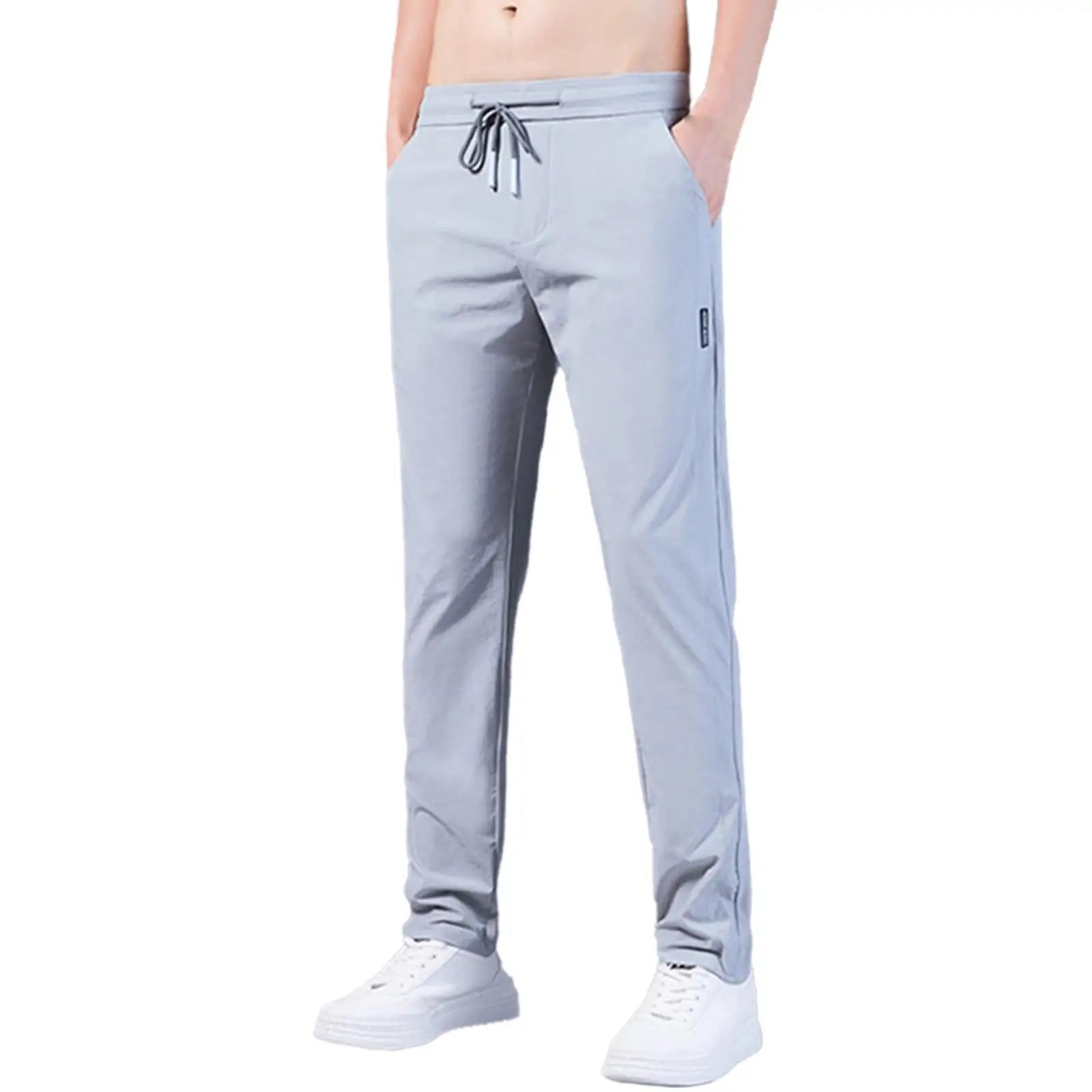 Dunkelgraue Eisseidenhose für Männer - Leon
