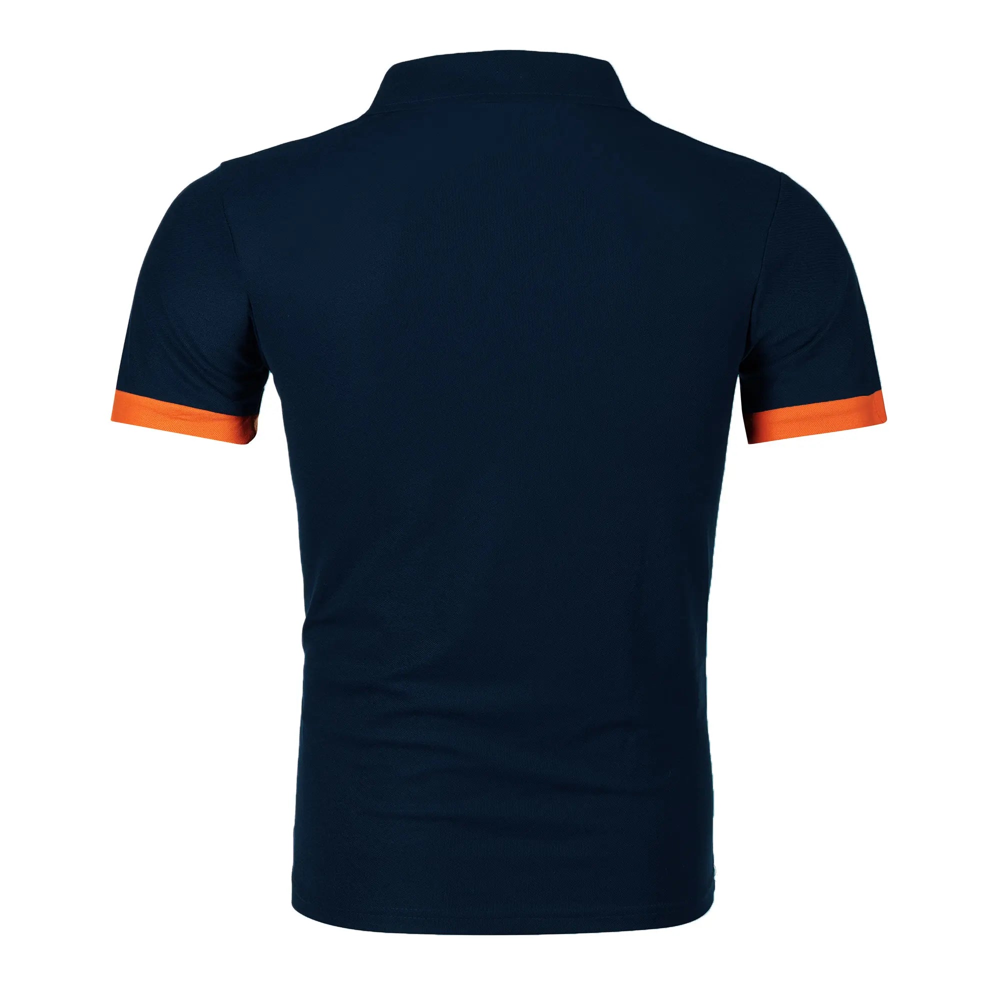 Schwarz-Rotes Polo-Shirt mit Farbblock - Max