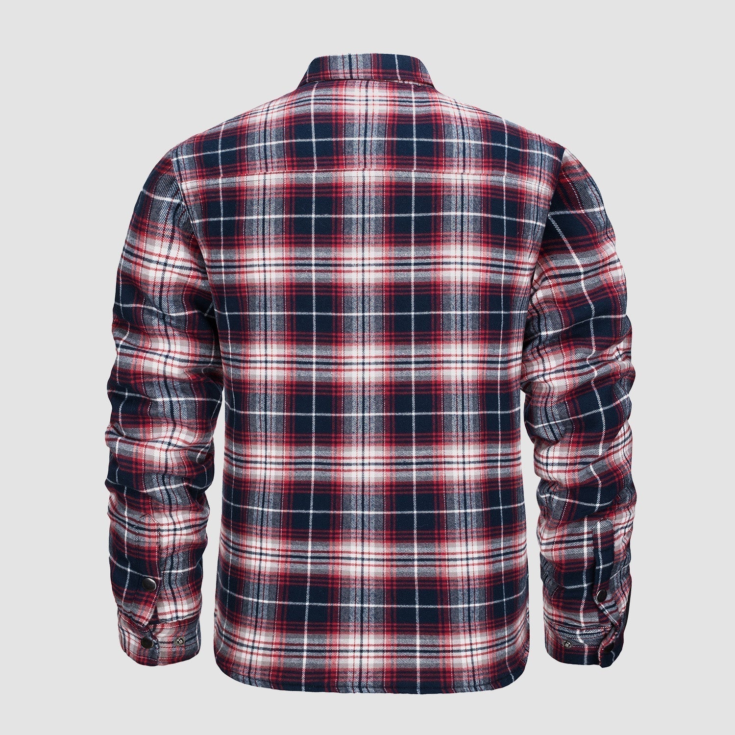 Warme Flanelljacke Orange - Theo