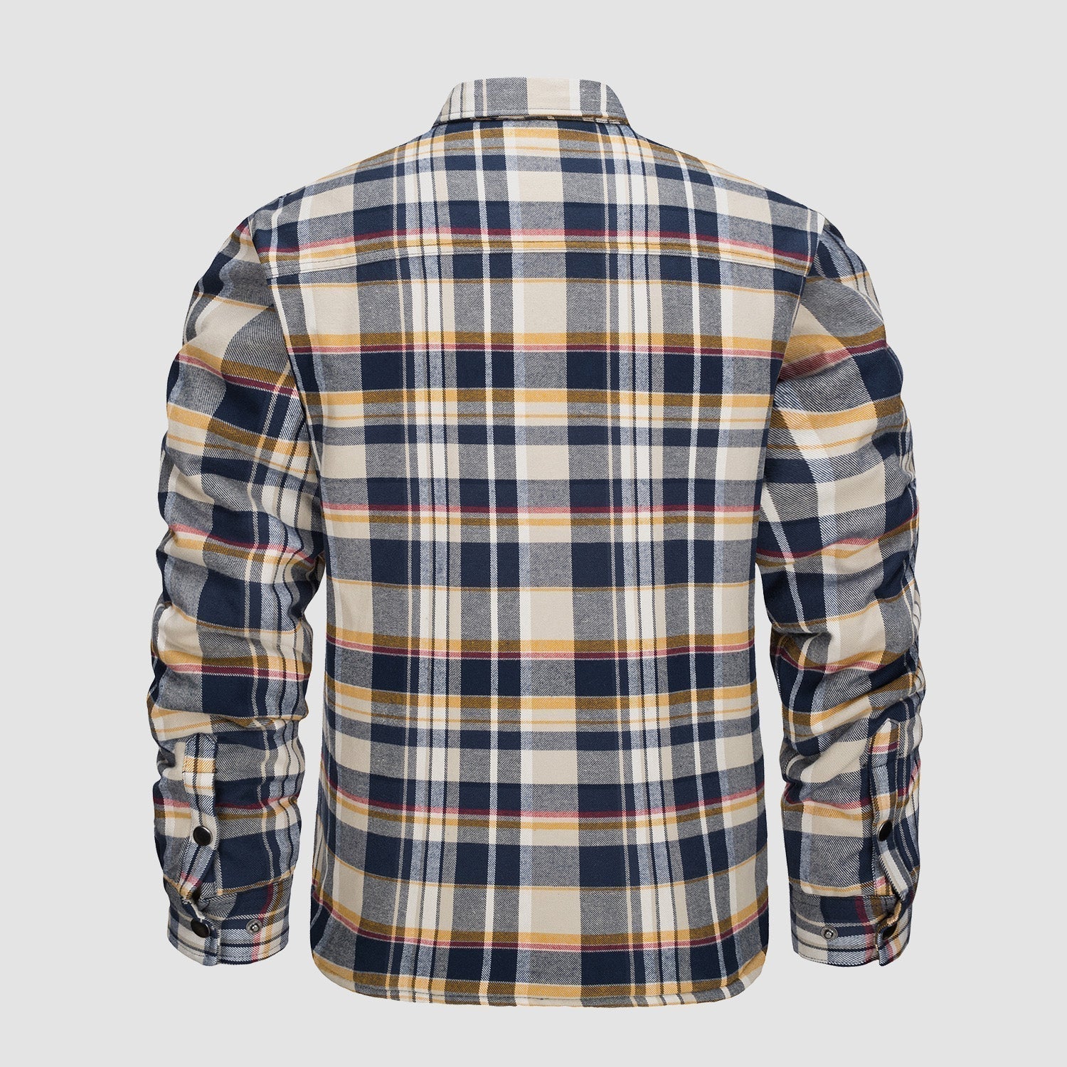 Warme Flanelljacke Orange - Theo