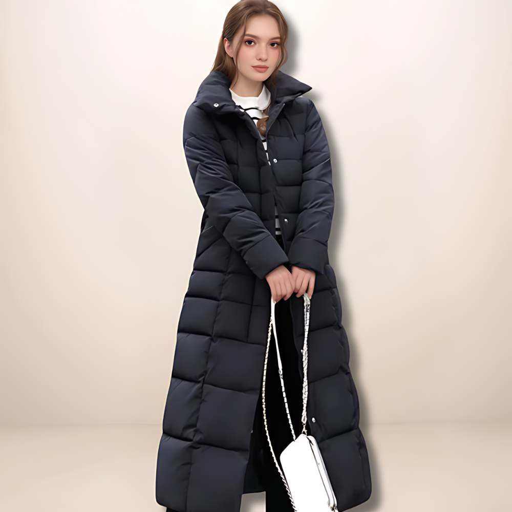Ultraleichter Winter-Trenchcoat Weiß – Mila