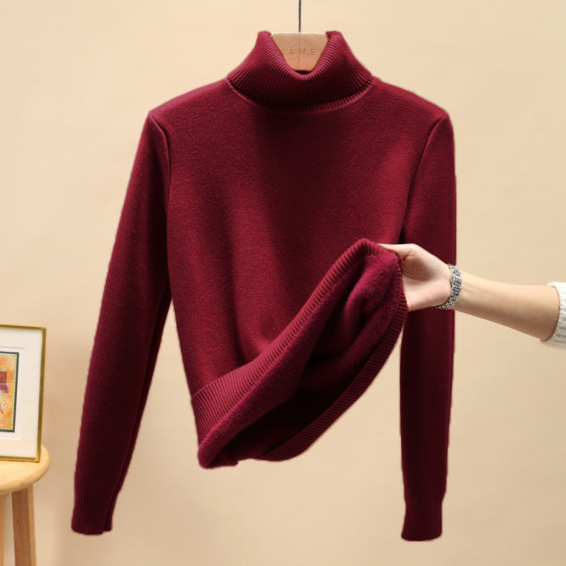 Warmer Strickpullover Schwarz - Elena