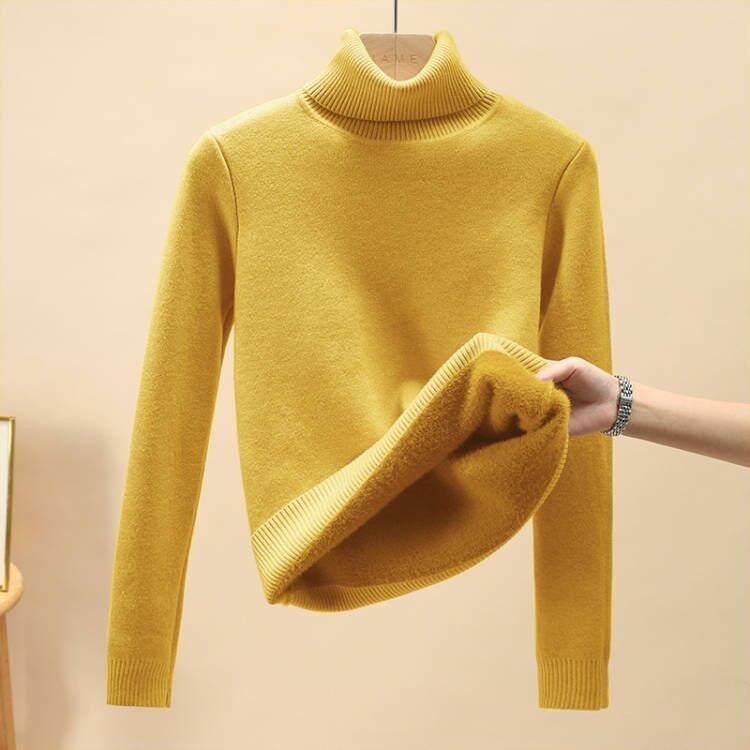 Warmer Strickpullover Schwarz - Elena