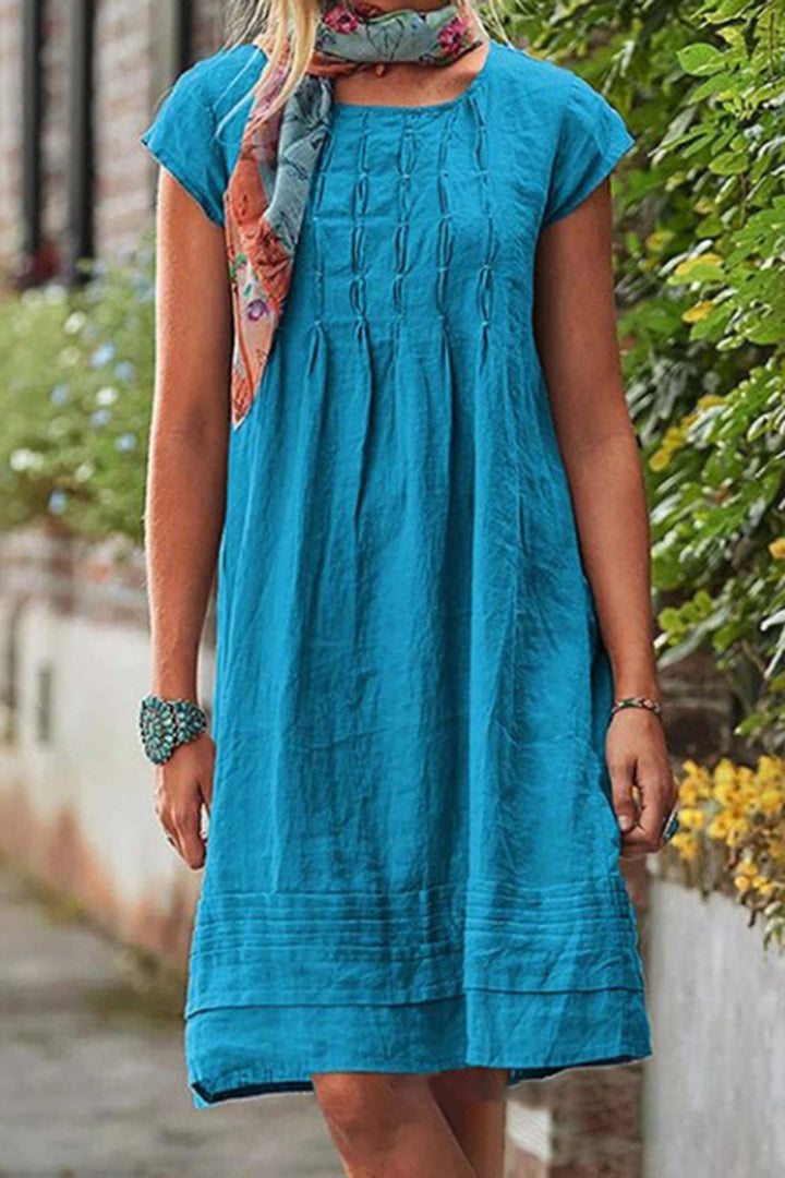 Oranges Sommerkleid - Clara