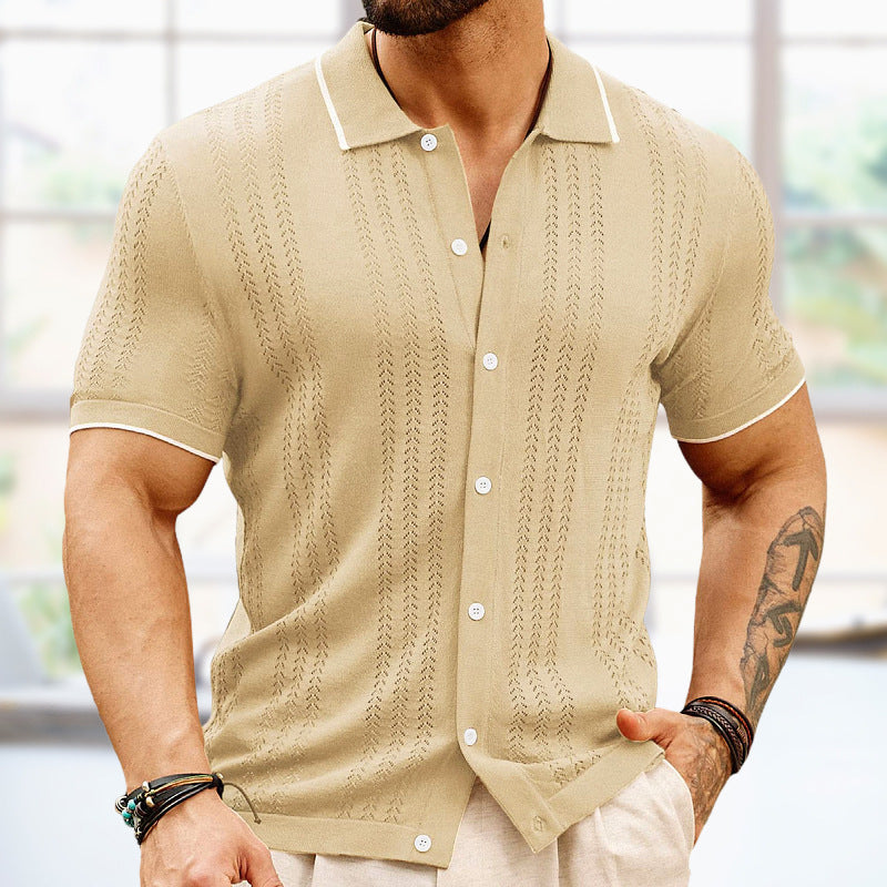 Braunes Strickpolo - Max