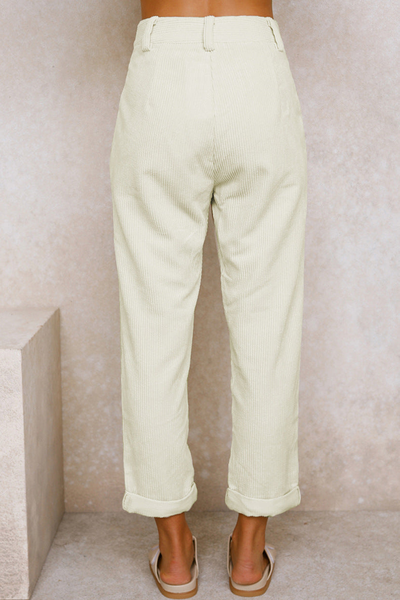 Khaki Cordhose - Sofie