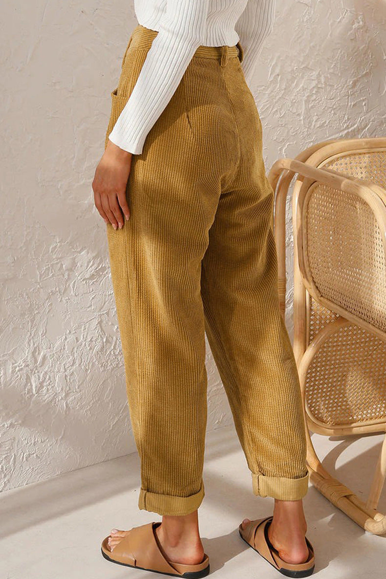 Khaki Cordhose - Sofie