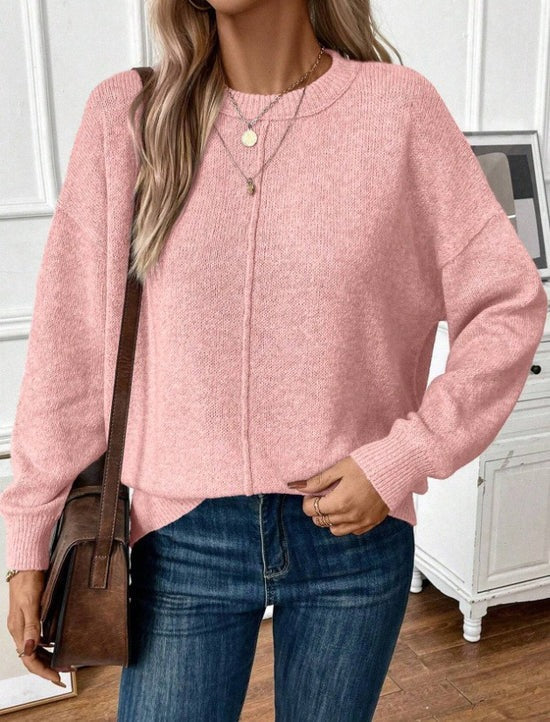 Stylischer Strickpullover Khaki - Mia