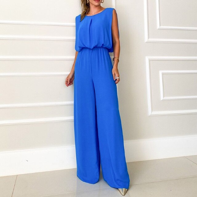 Blauer Sommer-Overall - Jana
