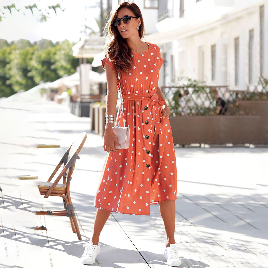 Sophie's Lässiges Schwarzes Midi Kleid
