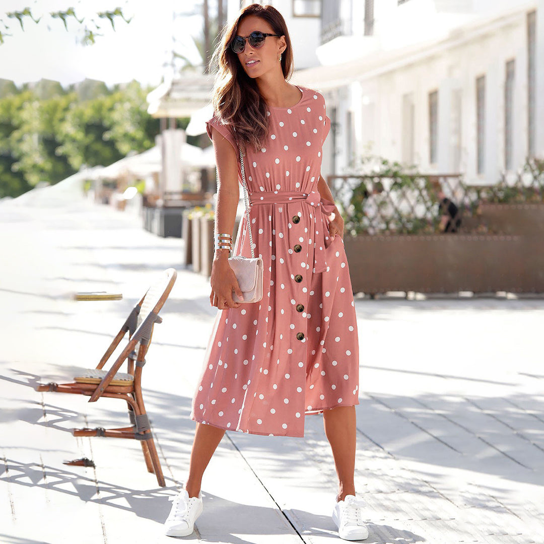 Sophie's Lässiges Schwarzes Midi Kleid