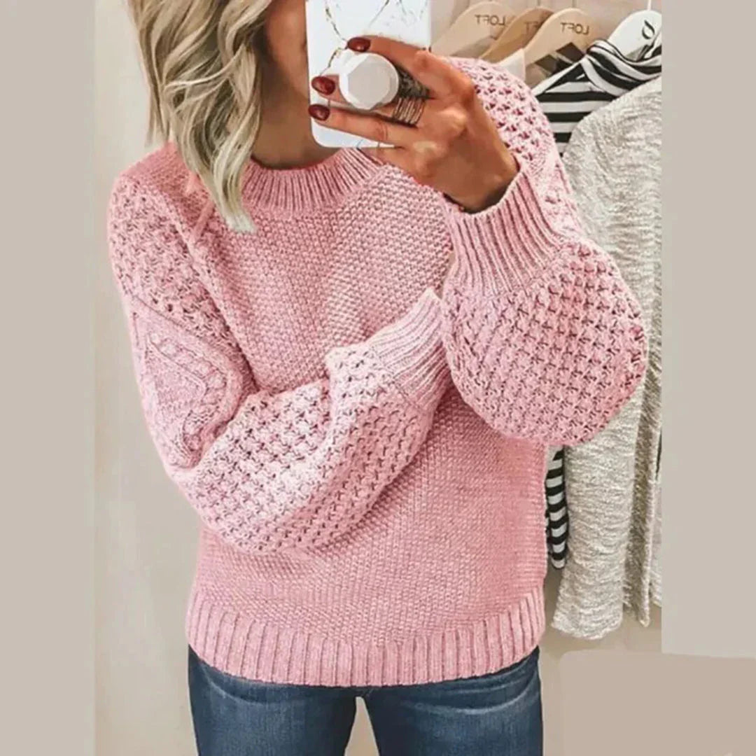 Warmer und Stilvoller Pullover Beige - Lara