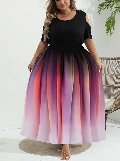 Lila Plus-Size-Sommerkleid - Lexi