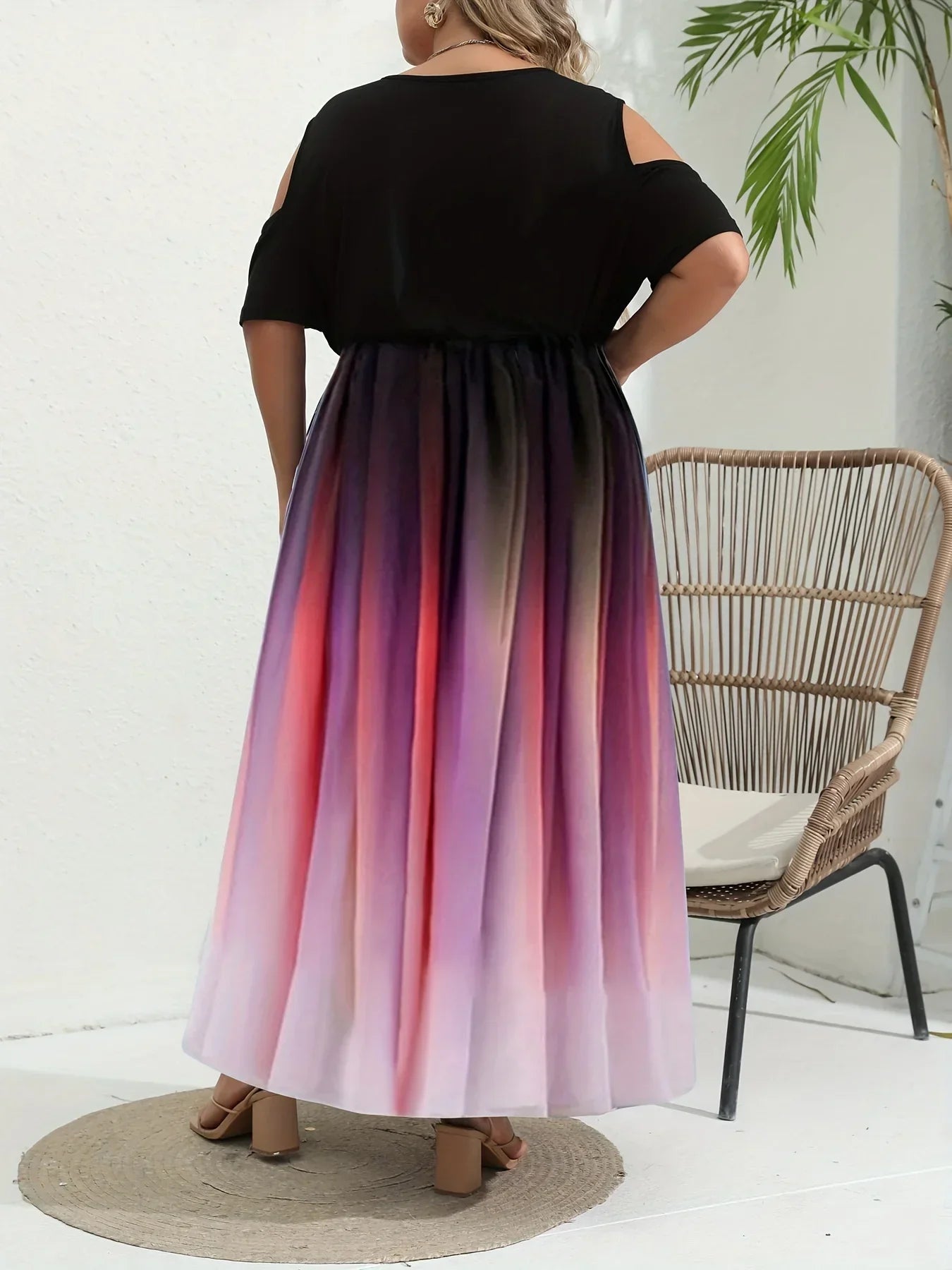 Lila Plus-Size-Sommerkleid - Lexi