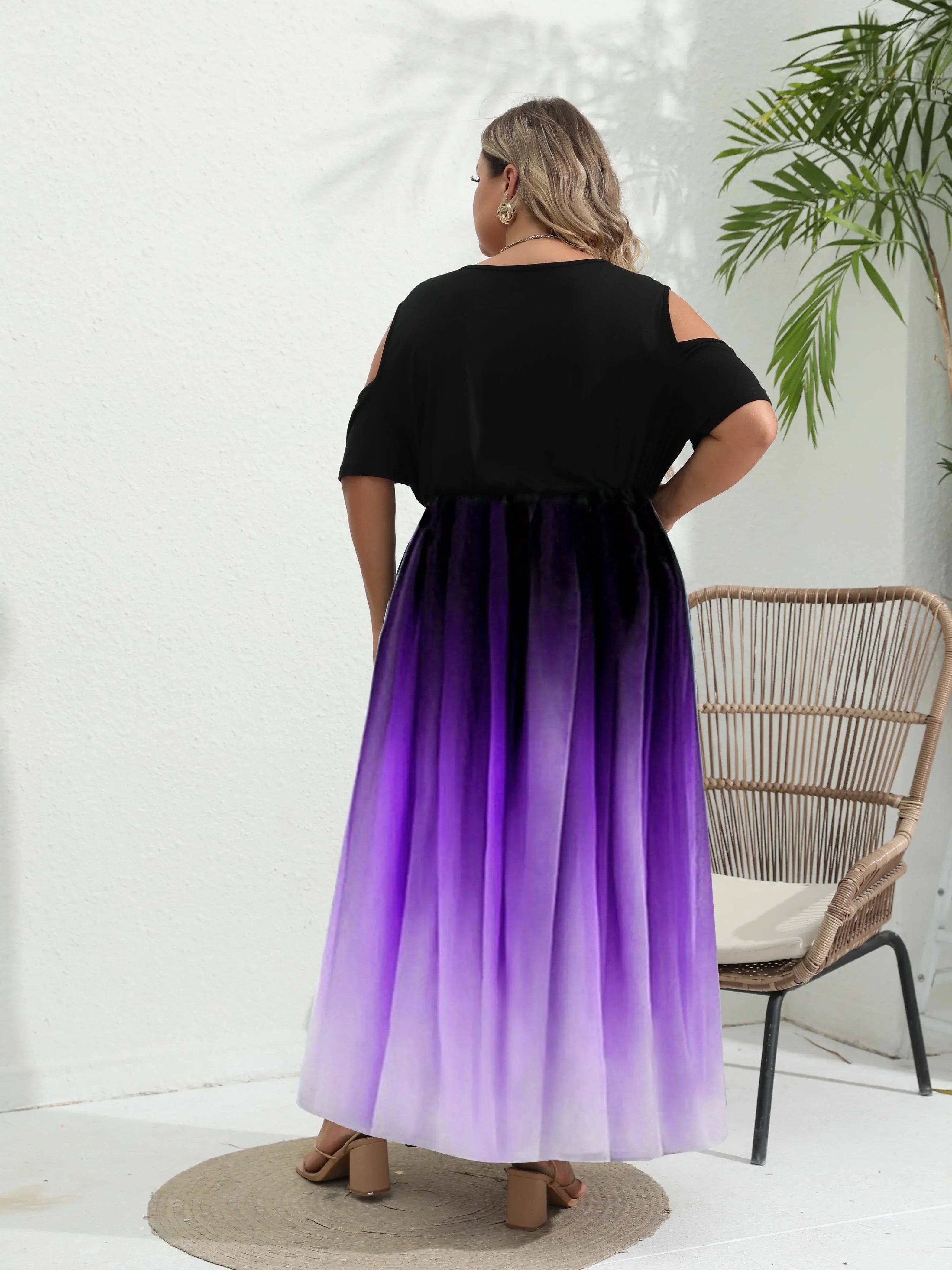 Lila Plus-Size-Sommerkleid - Lexi