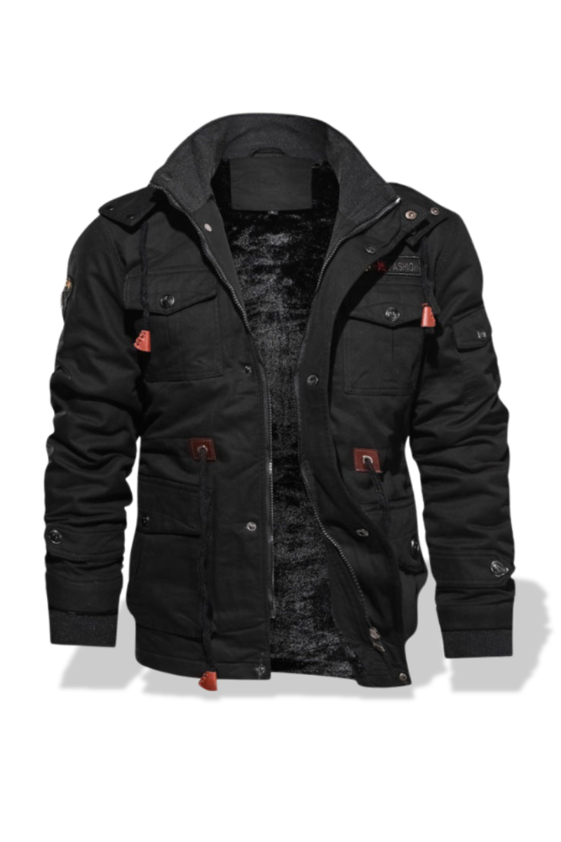 Racer Winterjacke Schwarz - Lukas
