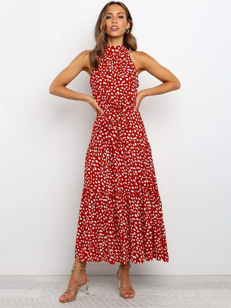 Gelbes Punkte-Sommerkleid - Emma