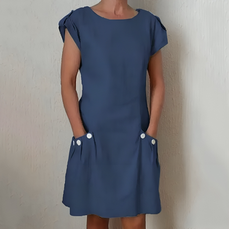 Anna's Lockeres Oranges Kleid