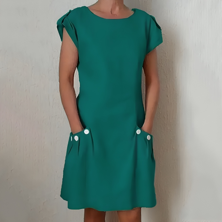 Anna's Lockeres Oranges Kleid