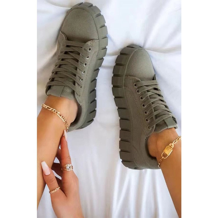 Olivia - Schwarze Trendige Damensneaker