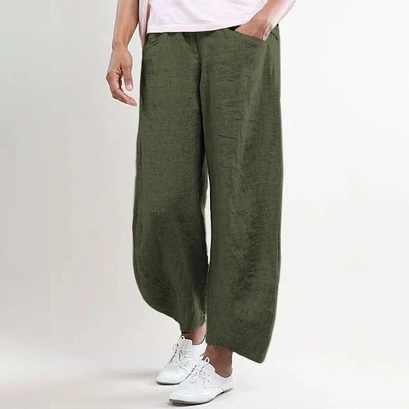 Blaue Casual Leinenhose - Emma