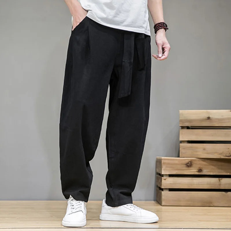 Arnett - Khaki Leinenhose für Herren