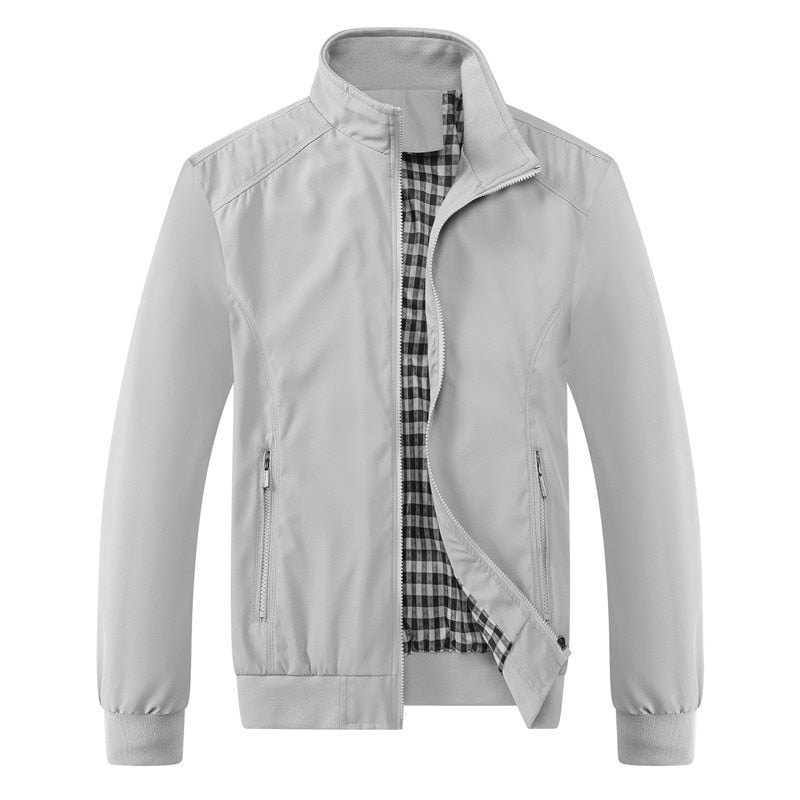 Graue Gefütterte Herrenjacke – Max