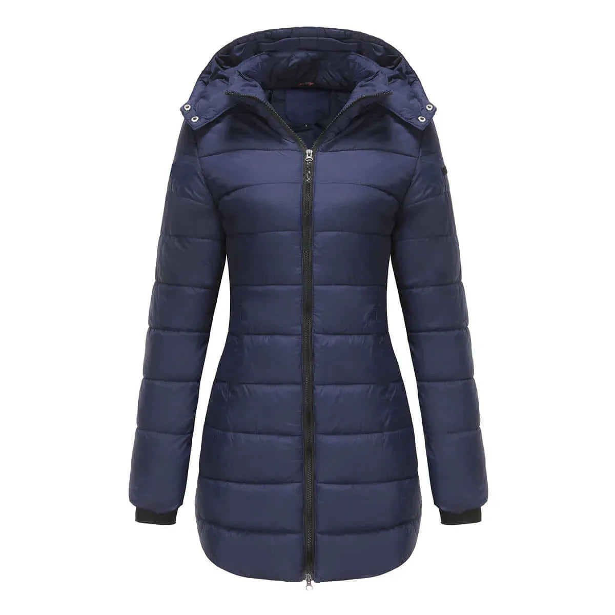 Damen Wintermantel Dunkelblau Gepolstert – Amelie