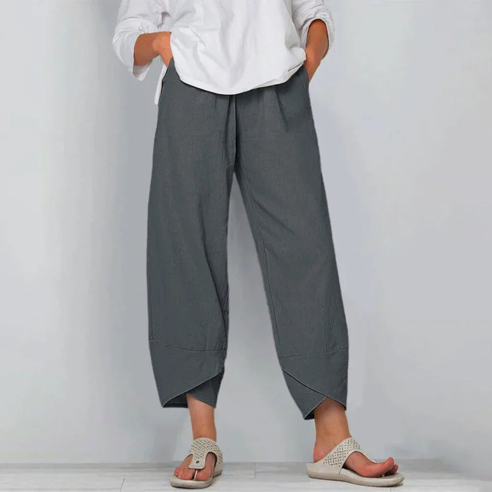 Harris - Khaki Leinenhose