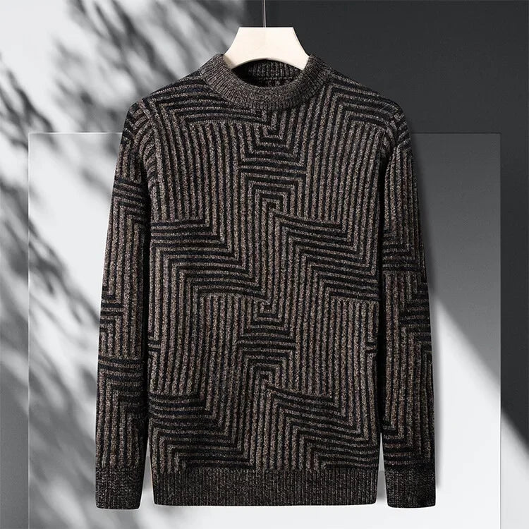 Khaki Frühlingspullover mit Rippen-Details - Mila