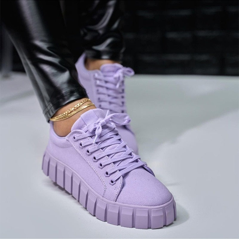 Olivia - Schwarze Trendige Damensneaker
