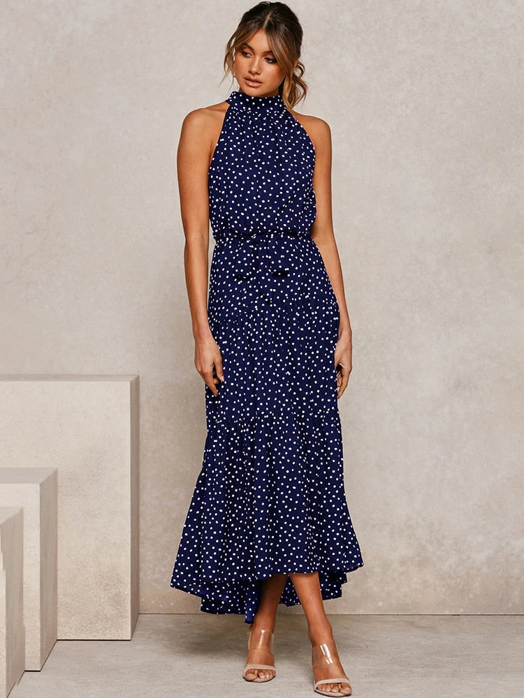 Gelbes Punkte-Sommerkleid - Emma