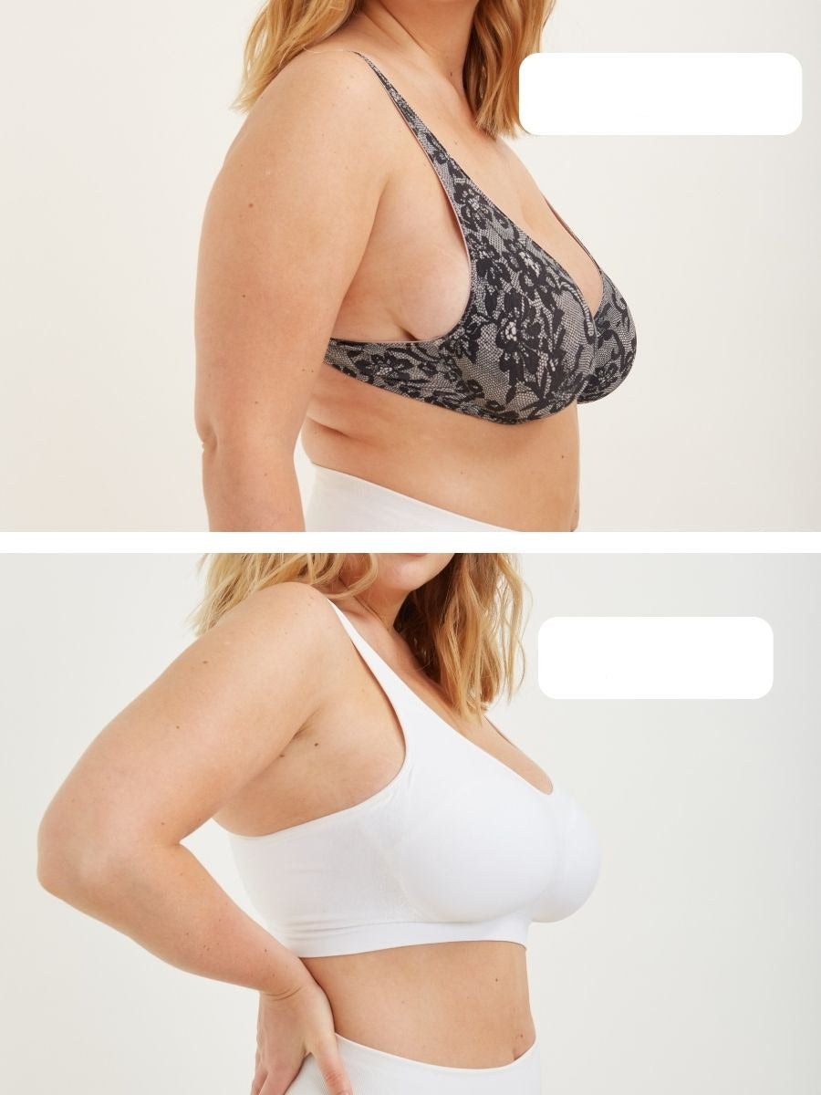 Mia - Schwarzer Nahtloser Formender BH für den täglichen Gebrauch