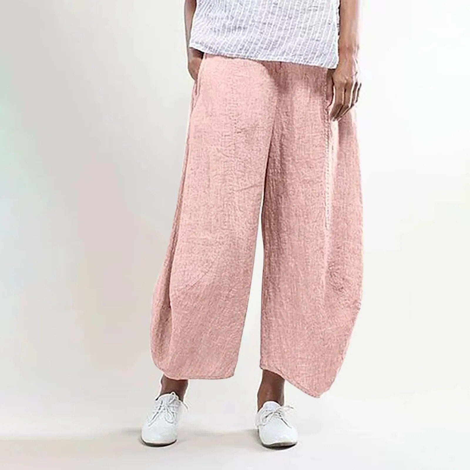 Blaue Casual Leinenhose - Emma