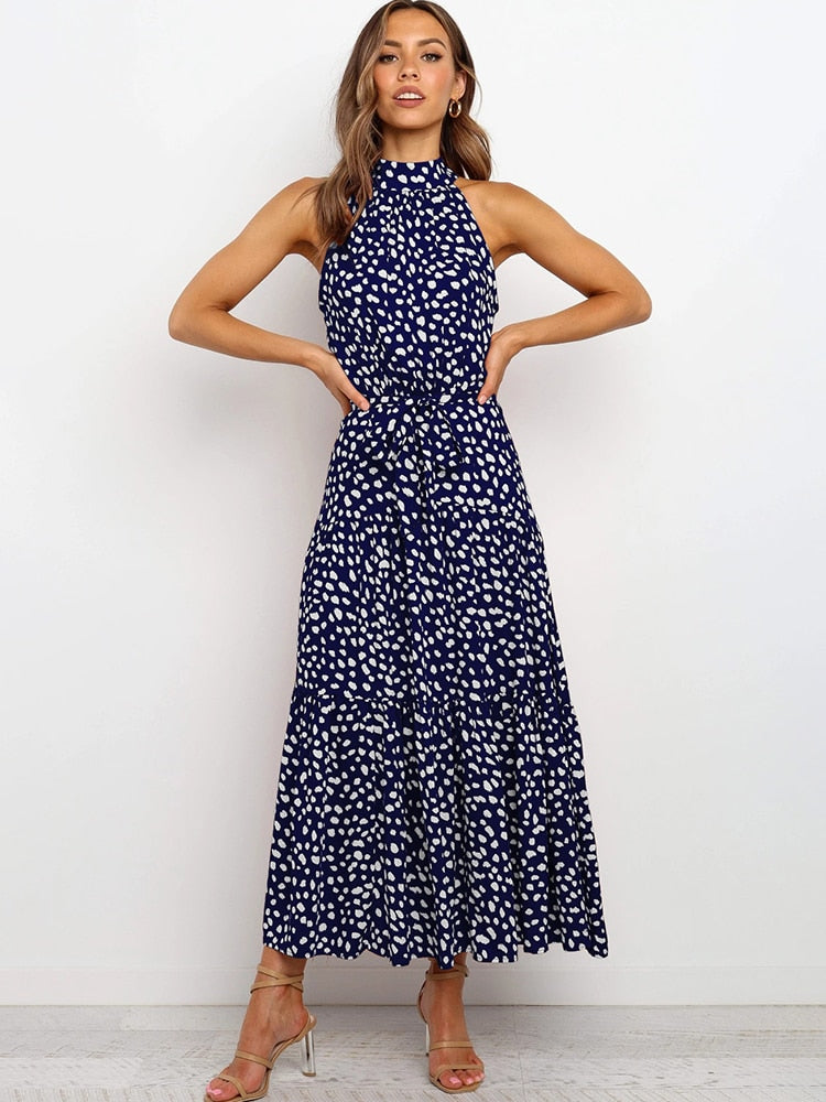 Gelbes Punkte-Sommerkleid - Emma