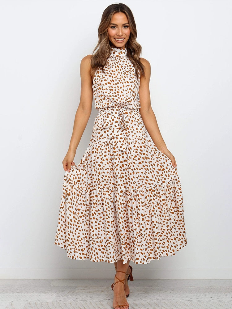 Gelbes Punkte-Sommerkleid - Emma